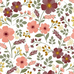Autumn Bloom – vakker voksduk med blomstrende varme