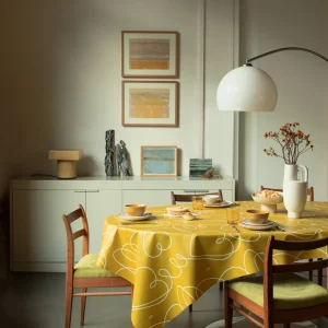 Beat It Tuscany – Captain Cook voksduk med grafisk strekdesign