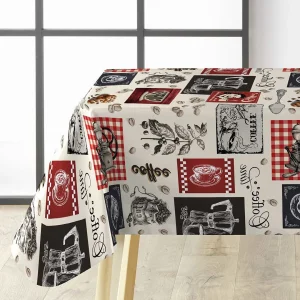 Café – Voksduk med kaffetema, perfekt for kafeer og kaffekos