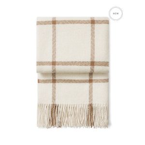 Tartan pledd | Ivory