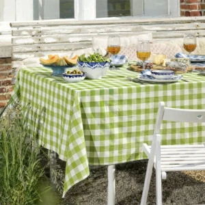 WOW Spring Evergreen – Rutete bomullsduk 150 x 150 cm