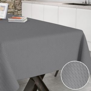Brocos Stone - Jacquardvevd akrylduk med antiskli, 160 cm bred