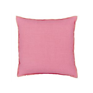 Brera Lino Hibiscus & Peach pute | 43×43 cm