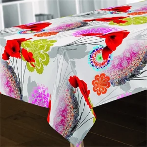 Coquelicot, duk 150 x 300 med kornvalmuer