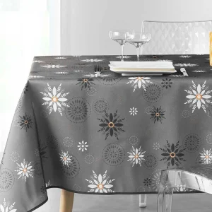 Enchante Antracit – juleduk med flekkavvisende behandling, 150 x 240 cm