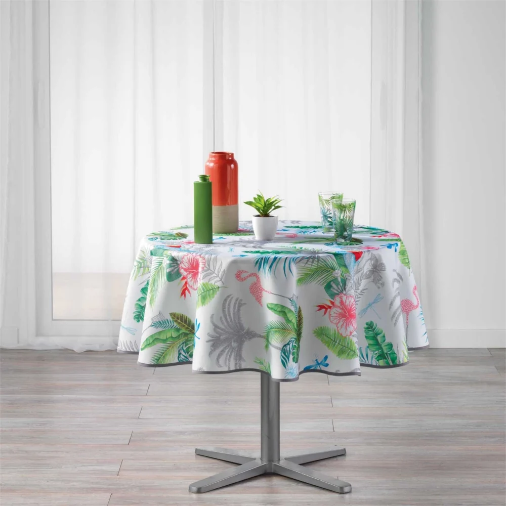 Paradizio White Ø 180 cm, rund bordduk med flekkavvisende behandling - Image 3