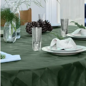 Compliments Damaskduk Wind, Forest Green – Ø 180 cm